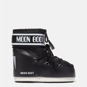 Moon Boot Icon Low Women's Black and White Winter Boots